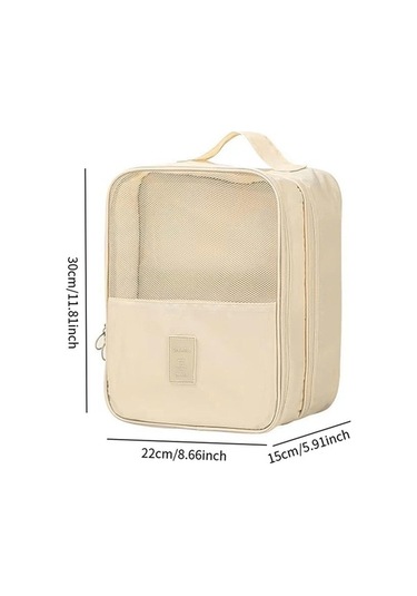 Pazly Suntek Seyahat Ayakkabı Çantası - El, Erkek, Kadın, Saplı, Haki Renk Haki