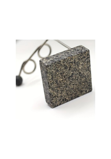 Elmpaly Siyah Granit Diş Fırçası Tutucu - 304 Paslanmaz Çelik Banyo Düzenleyici, Minimal Masaüstü Organizer Siyah