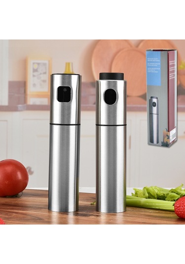 Hombey Stainless Steel Zarf Yağ Spreyi - 100ml Ev Fırın Ve Barbekü İçin Hassas Dağıtım, Çelik Materyal, Mutfak Gereci
