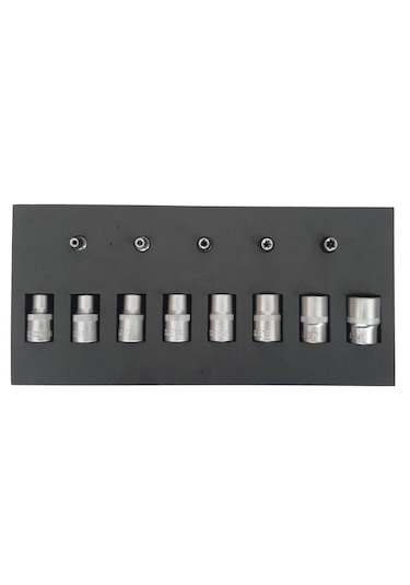 13 Parça 1/4 Ve 1/2 E Lokma Takımı Dişi Torx