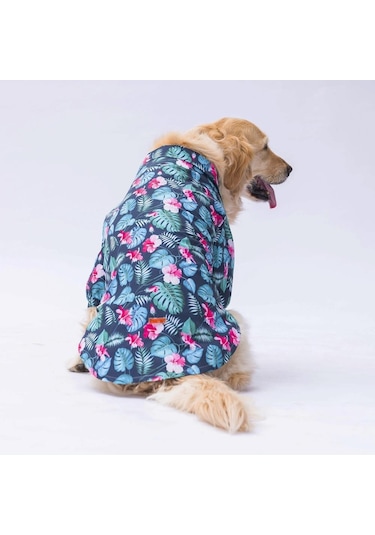Pawstar Çiçekli Orta Büyük Irk Köpek Gömleği