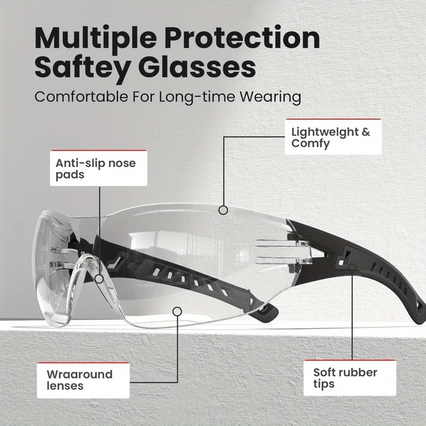 Willowhaven Laıyıke Çizilmeye Dayanıklı Koyu Gri Siyah Spor Gözlüğü, Transparan Pc Anti Fog Unisex Bisiklet