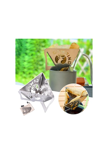 Kahve Filtre Tutucu Damlalık Coffe Dripper Katlanır Çantalı