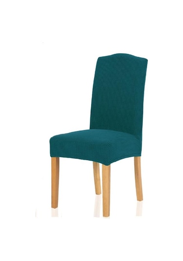 Koyu Camgöbeği Jakarlı Sandalye Kılıfı Spandex Streç Slipcovers Sandalye Sandalye Mutfak Yemek Odası Mutfak Düğün Ziyafet Için Kapakları