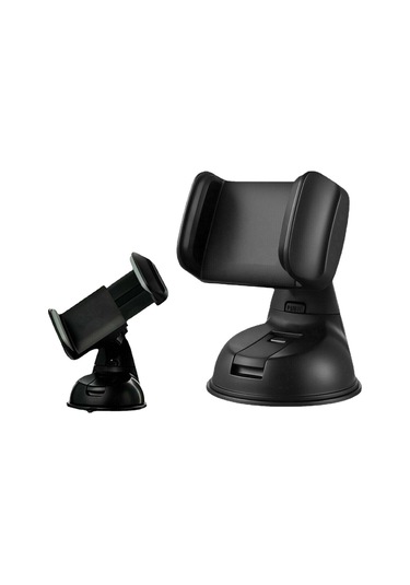 Lemestar Araç Telefon Tutucu Silikon 360 Dönen Mini Süspansiyon - Dashboard Cam Geri Görüş Ekranı Stant Abs Malzeme 5-9cm Genişlik Ayarı