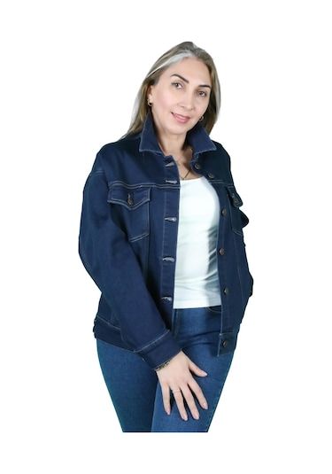 Kadın Şardonlu Kot Ceket 001