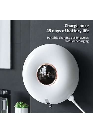 Tik Sabunluk, 280ml Şarj Edilebilir Pompa Sabunluklar El Şeffaf