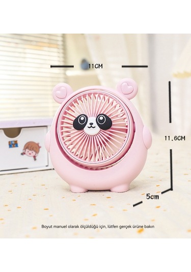 Spring Küçük Fan Mavisi Tutan Sevimli Panda 1