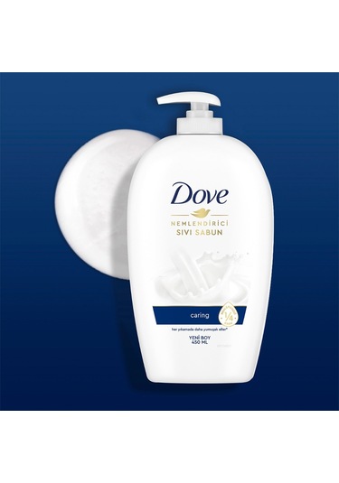 Dove Caring 1/4 Nemlendirici Krem Etkili Sıvı Sabun Nemlendirici 3 x 450 ML