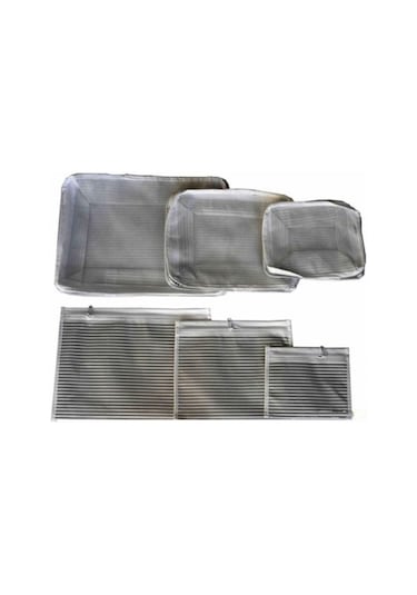Alas Valiz Bavul İçi Çizgili Düzenleyici Organizer 6'lı Set