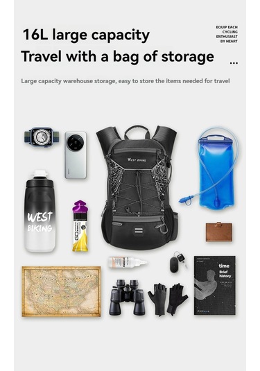 Jeehugo 16l Outdoor Bisiklet Ve Yürüyüş Sirt Çantasi, Oxford Kumaş, Hafif, 470g, Farkli Renkler Siyah-yesil Yeşil