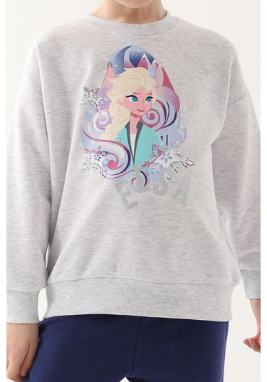 Frozen D4825-3 Çocuk  Kar Melanj Eşofman Takımı