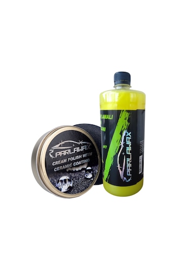 Parlawax 2'li Set Ph Nötr Oto Şam.1lt-seramik Kat.krem Cila 100gr