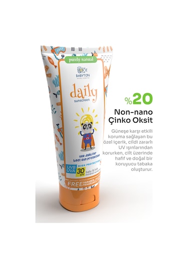 Babyton Bebek&Çocuk Doğal Güneş Kremi 30 SPF 100 ML