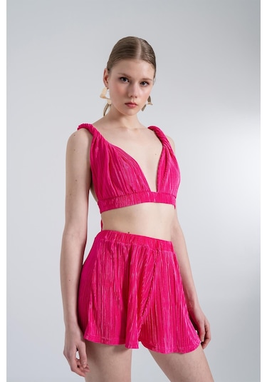 Holly Lolly Beli Lastikli Mini Comfy Şort Pembe