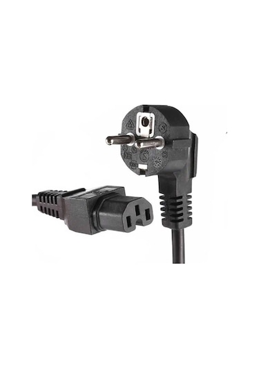 C15 Oluklu Power Kablosu Iec-c15 3x0.75 Güç Kablosu 1.8m