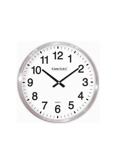 60 Cm Alüminyum Çerçeve Okul Işyeri Otel Dev Duvar Saati Beyaz