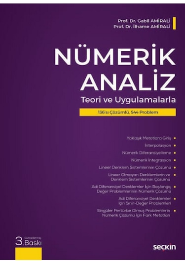 Nümerik Analiz Teori Ve Uygulamalarla Prof. Dr. Gabil Amirali