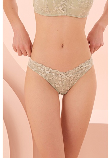 Loya Kadın Yeşil Daphe V Slip Külot Yeşil