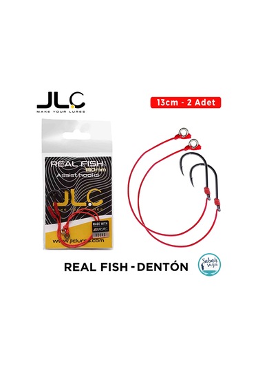 Jlc Tekli Hazır Assist İğne Real Fish 13cm / Denton 2 Adet