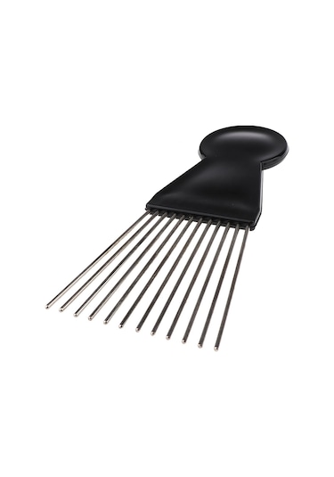 Afro Erkek Kadın Kuaförlük İçin Saç Tarak Saç Fırçaları Yüksek Dereceli Metal Dişler İle Şekillendirici Plastik Saplı