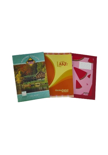 Defter 40 Yaprak Kareli A5 Defter Karton Kapak 3 Adet