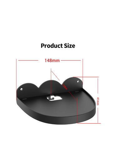 Xindoker Homepod Mini İçin Duvar Montajlı Hoparlör Tutucu - Kabloları Gizle, Kolay Kurulum, Abs Malzeme, Siyah