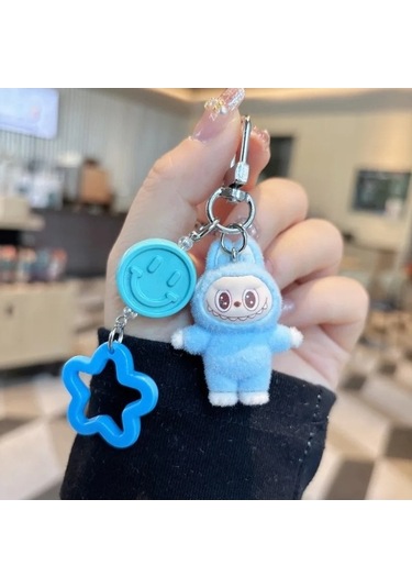 Novahub Minis Labubu Koyun Peluş Okul Çantası Kolye, 5cm, Üniseks, 14+ Yaş