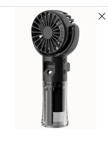 Peka Mini Şarjlı El Fanı 3 Kademeli Su Buharlı Mini Fan