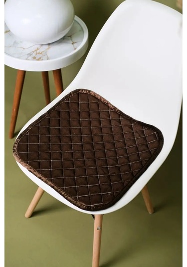 Jansu Home Tekstil' Mutfak İçin Sandalye Minderi 40x40 Cm 144221611 Kahverengi