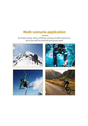 Novahub 4k 160 Geniş Açılı Su Geçirmez Aksiyon Kamera, Wifi Ve Uzaktan Kumandalı, Siyah Siyah