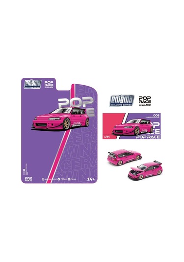 Pop Race 1/64 Pandem Honda Civic Eg6 - Pembe / Pre008