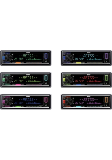 Reiss Audio Rs Mx88dsp App Control/usb/dsp/bt/multicolor/fm/aux/4x51w 4 Amfi Çıkışlı Oto Teyp