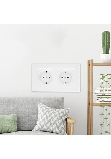 Pazly Usb'li Suntek Priz Paneli Duvar Çıkışlı Çift Ab Kl