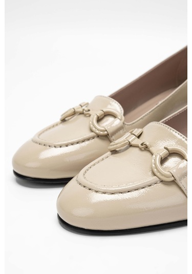 Tamer Tanca Kadın Hakiki Deri Bej Klasik Ayakkabı 33 7396 Bn Ayk Sk23/24 Bej Krsk Rgn Bej