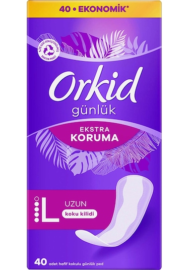 Orkid Günlük Ped Ekstra Koruma Uzun 40'lı