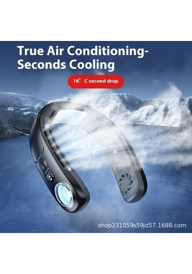 Chaos Bask Yarı Iletken Soğutma Boyun Fanı Açık Taşınabilir Bıçaksız Küçük Fan 6211 Boyun Yok 2 Kollu 500 Adetten Az