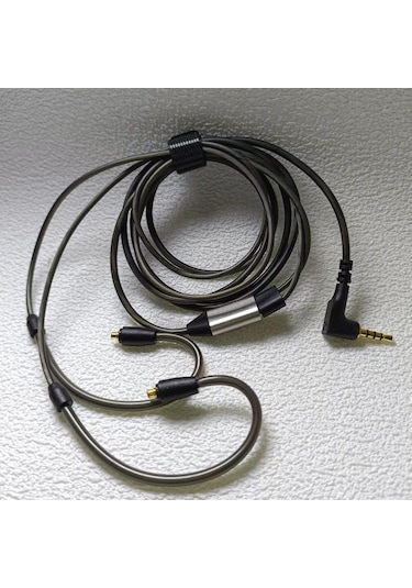 Ie900 Mmcx Arayüz Kulaklık Kablosu - Bükülmüş Fişli Yedek Ses Onarım Hattı