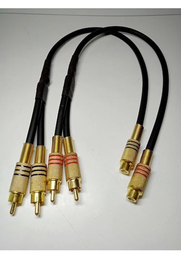 Ysn Sounds Bakır Y Kablo - El Yapımı %100 Bakır Kaliteli Y Kablo - 2 Adet