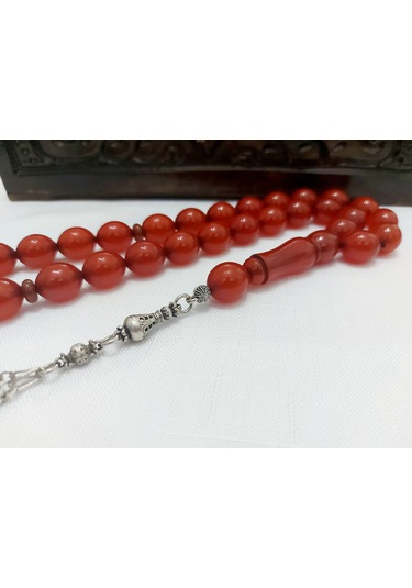 Soma Tesbih Osmanlı Benzetme Küre Kesim Eski Usul Büyük Sıkma Kehribar Tesbih