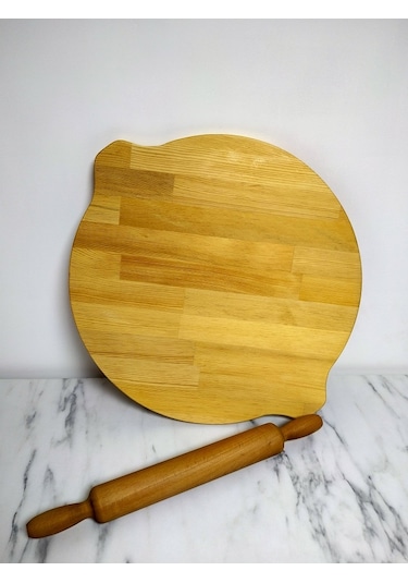 57Cm Çapında %100 Cam Tezgâh Üstü Yufka Sofrası Merdane