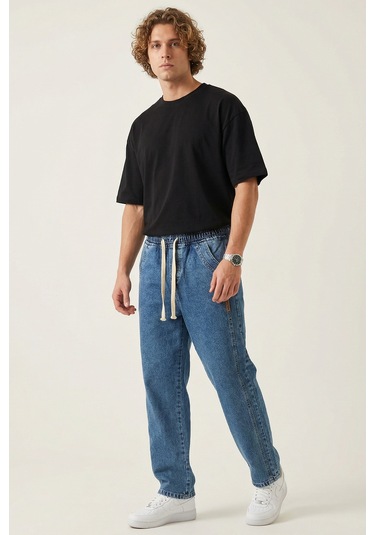 Bigdart Erkek Rahat Kesim Baggy Jean Pantolon 30076 - İndigo