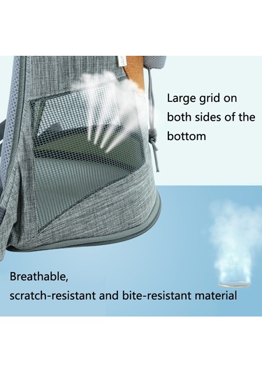 Ldlc Göğüs Messenger Çantası Pet Taşınabilir Nefes Alabilir Sırt Çantasına Maruz Kalabilir, Boyut: M Yeşil