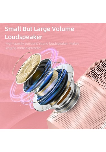 Flybuy Soaiy Mc8 Kablosuz Karaoke Mikrofonu, Bluetooth Hoparlör, 2'li Ktv Oynatıcı, Dahili Ses Kartı, Taşınabilir