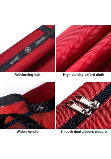 Besthome1 Kırılmaz Oxford Kumaş Çanta, 120l, Kırmızı, Ev Taşınması Kırmızı
