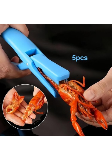 Suntek Magideal 5 Adet Istakoz Sheller Taşınabilir Karides Soyucu Mavi