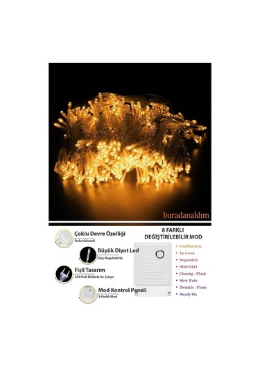 Buradanaldım 96 Ledli Sarkıt Led Işık 4 M