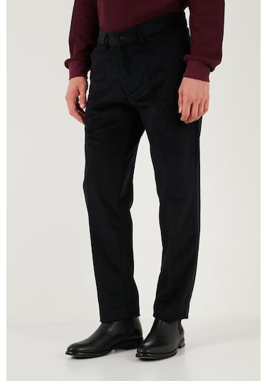 Buratti Normal Bel Regular Fit Düz Paça Erkek Kadife Pantolon 645Merlin Siyah Buratti Normal Bel Regular Fit Düz Paça Erkek Kadife Pantolon 645Merlin Siyah