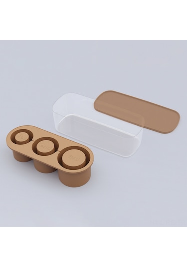 Reedark Silikon Buz Küp Kalıbı, 3 Adet Boş Silindir Şeklinde, 20-40oz Bardaklar İçin Uygun, Kapaklı, Yemeği Dereceli Malzeme, Yavaş Erime, Kolay Çıkarma - Mavi Çok Renkli