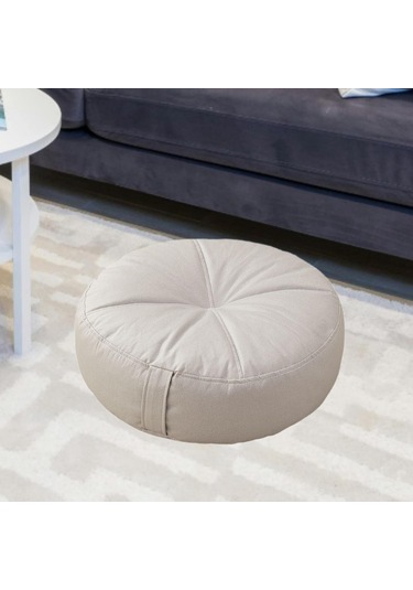 Suntek Yuvarlak Zemin Yastık Atma Oturma Yastığı Sandalye Gri Gri